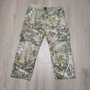 Realtree Cargo Pants Men XL 40/42 Edge Camo 6-Pocket Utility Trousers Inseam 30"